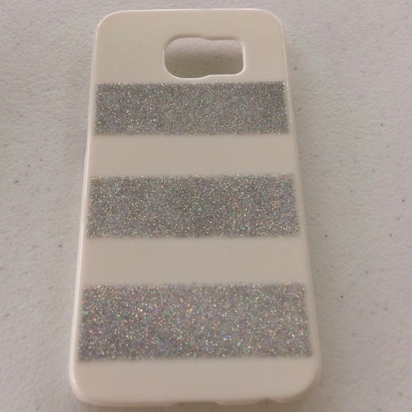 NEW! GALAXY S6 Glitter Stripes SAMSUNG Phone Case BLING - Picture 2 of 4